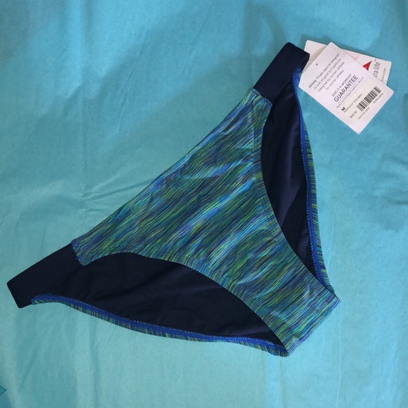 NWT Athleta Paddle Out Space Dye Swim Bottoms, Size Medium - Picture 2 of 8
